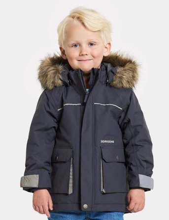 Didriksons Kure Kids Parka 6 - Navy - 90