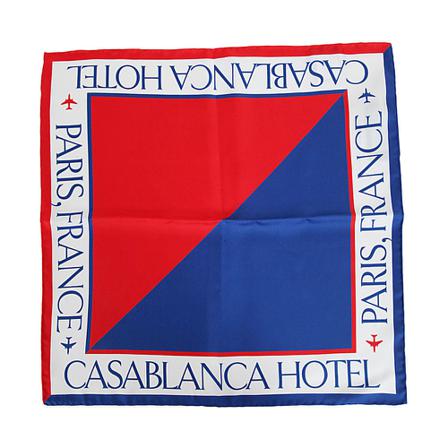 Casablanca, Silky Scarves Blauw, Heren, Maat:ONE Size