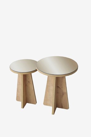 Hanah Home - Sidebordsett Luna - Beige - Småbord - Fra Homeroom