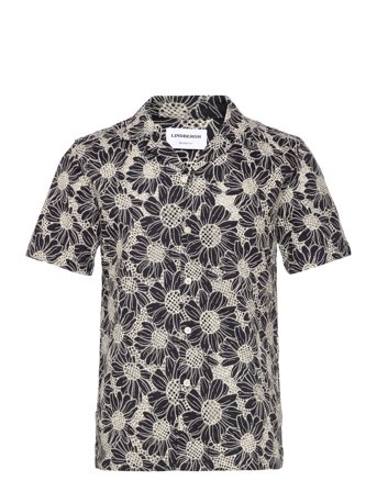 Lindbergh Sunflower Shirt S/S - Grey - M