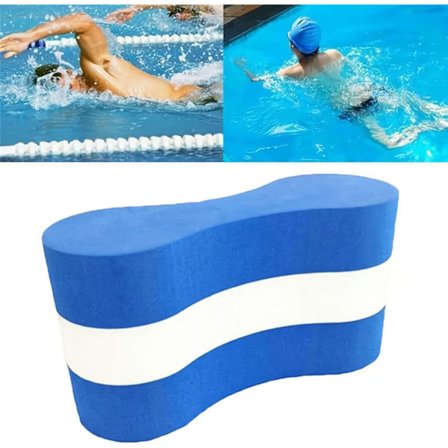 EVA Svømme Pull Buoy til Banetræning, Ben Flyde Træningshjælp - Justerbar Freestyle Holdningskorrektion til Børn & Voksne, Begyndersvømning