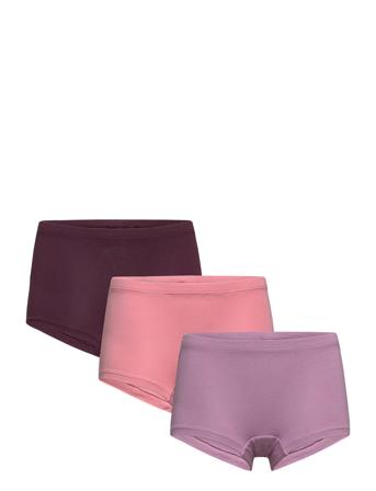 Boxer 3 P Solid Night & Underwear Underwear Panties Multi/mønstret Lindex*Betinget Tilbud