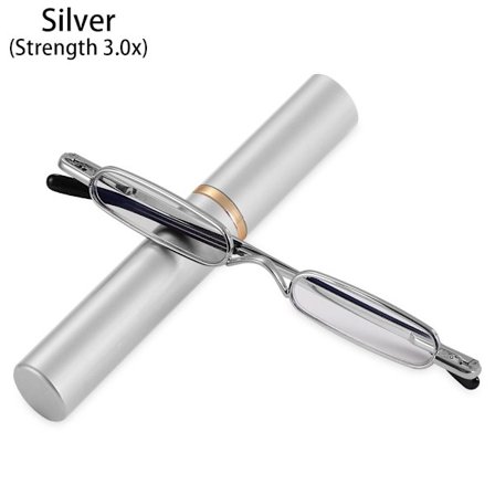 Slim Pen läsglasögon SILVER STYRKA silver-Perfekt silver Styrka 3.0x_tfrf