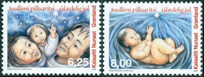 Grønland - Jul 2009 - Postfrisk sæt 2v