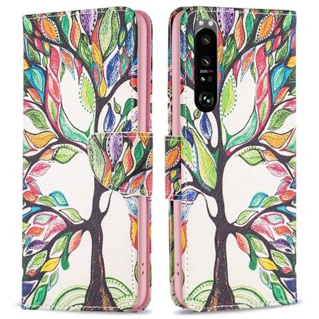 Wonderland Sony Xperia 1 III flip kuoret - Elämän Puu