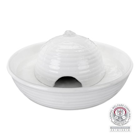 Juomasuihku Vital Flow Mini, keraaminen, 0,8 l, valkoinen