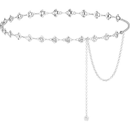 Kedjebälte för kvinnor Rhinestone blomma midjekedja justerbara kristall midjebälten bröllop bälte för klänning