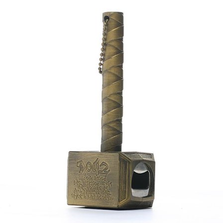 En koppar Thor hammar flasköppnare med magnet, öl flasköppnare