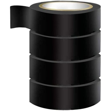 PVC Isolationsbånd Flammehæmmende Vandafvisende Elektrisk Tape Høj Temperaturbestandighed til Bilreparationer Ledninger og Kabler 25mm x 20m 4 Pak, 