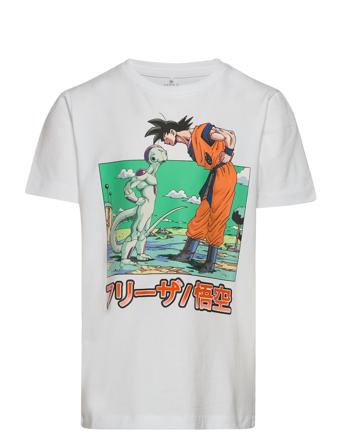 Nkmasa Dragonball Ss Top Vde T-shirts Short-sleeved Hvit Name It*Betinget Tilbud