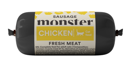 Monster Pet Food - Kattepølse Kylling 80 g - Katt - Kattefôr & kattemat - Våtfôr og våtmat - ZOO.no