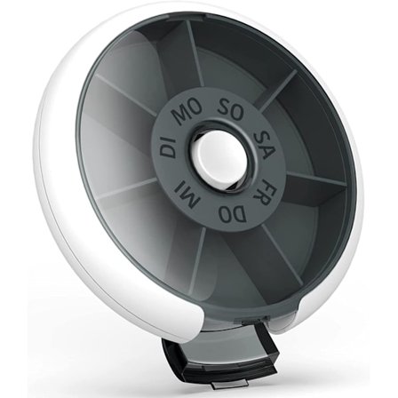 1 paket 7-dagars rund pressdelad roterande delare en vecka piller