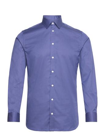 Slhslimethan Shirt Ls Classic Noos Skjorte Business Blå Selected Homme*Betinget Tilbud
