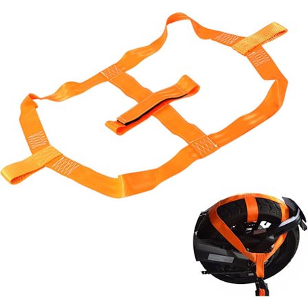 Universal Motorsykkel Bakhjul Surre-stropp, Kjøretøy Sikringsstropp Motorsykkel Dekk Bakhjul Fikseringsbånd Heavy Duty Polyester Felg Surre-stropp