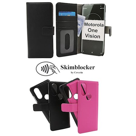 Skimblocker Magnet Wallet Motorola One Vision