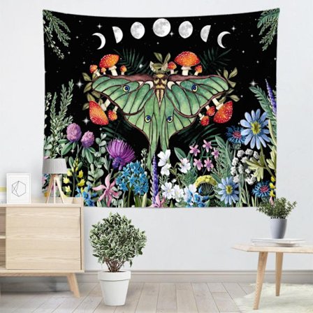 Kuukuvioinen kuvakudos riippupeitto 2 2