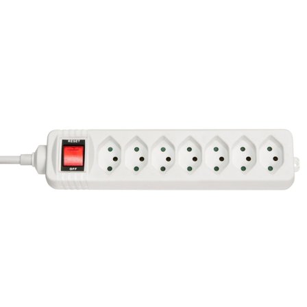 Lindy Power Strip 7-way Type J (IT) W/Sw. Outlet Factory Sealed