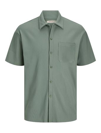 Jormykonos Plisse Resort Ss Shirt Green Jack & J S