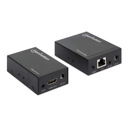 Manhattan HDMI over Ethernet Extender Kit - video/lyd/infrarød-utvider