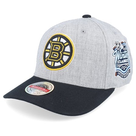 Mitchell & Ness - Gris adjustable Gorra - Hatstore Exclusive x Boston Bruins The Tweak Grey Heather/Black Adjustable @ Hatstore