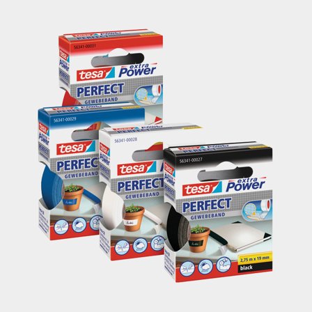 Tesaband / Vävtejp svart 2,75m x 19mm