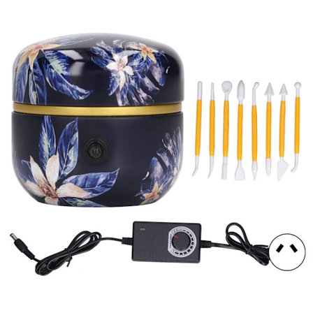 Mini Keramikhjul Maskine Trinløs Hastighedsregulering Bærbar Keramisk Formningsmaskine til DIY Keramisk Arbejde 100‐240V AU Stik