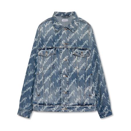 Balenciaga Denim Jakke with wide sleeves Blå, Dame