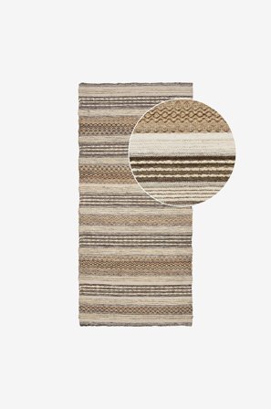 House Nordic - Eteinen juoksija Morena - Ruskea - Juutti- & sisalmatot - 80X180 - - Homeroom