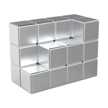 20 stycken neodymmagnet 8 x 8 x 8 mm kub 2,5 kg Extremt stark kraftprefekt för magnetisk glasplatta, magnetfärg