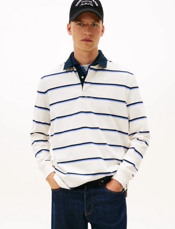 Tommy Jeans Tjm Rlx Woven Label Rugby - White - XL