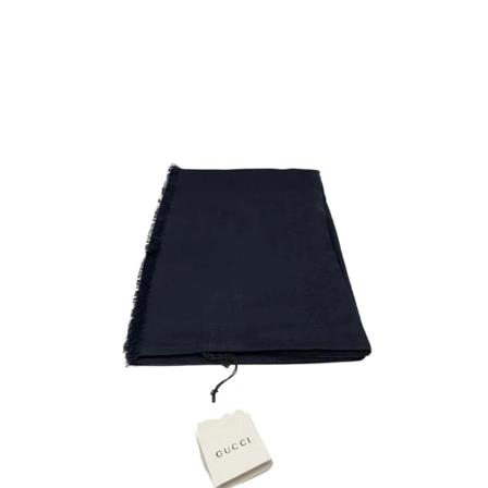 Gucci Vintage, Pre-owned Wool scarves Zwart, unisex, Maat:ONE Size,wol