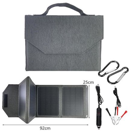 40W Aurinkokennotaitettava Laturi 12v/5v Usb-ulostulo Kannettavat Vedenpitävät Aurinkopaneelit Mobiili Virta Akkulaturi Ipad Älypuhelimille