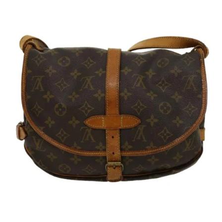 Louis Vuitton Vintage, Pre-owned Saumur 30 Monogram Messenger Bag Bruin, Dames, Maat:ONE Size