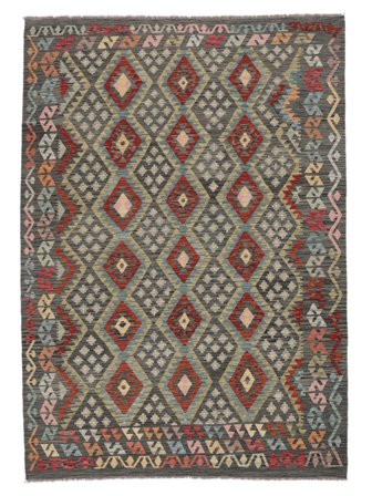Kilim Afgan Old Style Dywan 208X296 Wełna