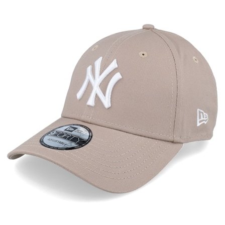 New Era - MLB Grå adjustable Keps - New York Yankees League Essential 9FORTY Stone/White Adjustable @ Hatstore