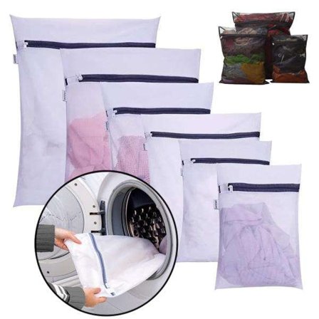 5 vaskeposer i forskjellige størrelser - effektiv sortering