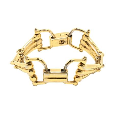 Celine Vintage Bracelets gul, Dam Vintage Smycken, Dam, Storlek: ONE SIZE