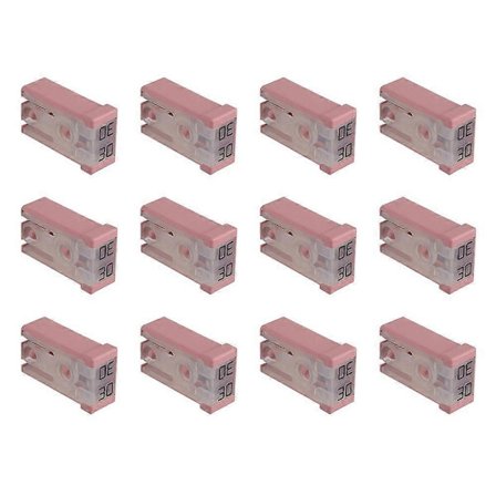 30A 32V Mini Slot Automotive MCASE Sikringsett for Bilkraft og Bremsekontroll, 12-pakning for Bilreparatører_Bra ting Fotofarge