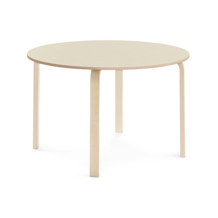 Tisch ELTON, Ø 1200x710 mm, Laminat Birke, Birke