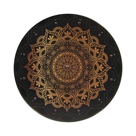Wooden/ Medieval Mandala Jute Viking Shield SWE162