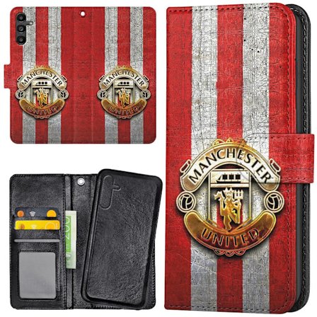 Samsung Galaxy S25 Plus - Plånboksfodral/Skal Manchester United