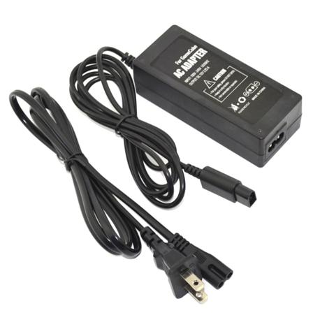 AC 100-240V adapter Strømforsyning Gamepad-laderkabel for Game Cube NGC- EU/US
