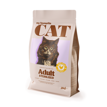 My favourite CAT - Adult katt sterilisert kylling 2 kg - Katt - Kattefôr & kattemat - Tørrfôr for katt - ZOO.no