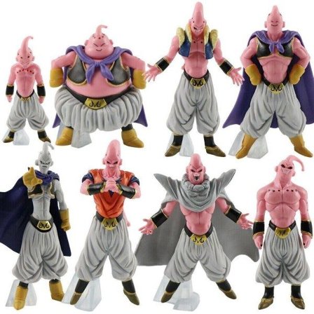 8 stk./sæt Dragon Ball Majin Buu PVC Action Figur Samling Legetøj 8 stk.