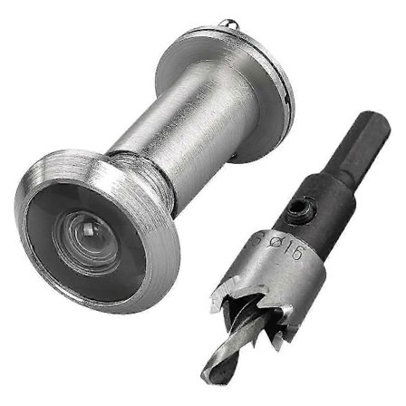 220-graders solide messing dørkikkerter med 16 mm bor, 1,6 cm dørkikkert med personvern, B