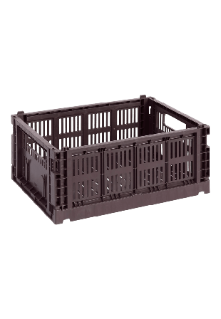HAY Colour Crate Medium Bordeaux Förvaring Lila