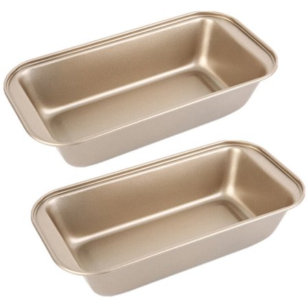 2 stk. Non-stick rektangulær brødform Brødkake Bakeware Toastovn Bakepanne for matlaging av kjøtt, snacks, stekte egg, grill, dessert