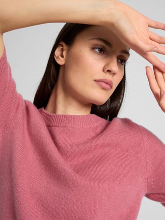 Kashmina - Kashmirgenser "Aase" - pink berry - Size XL