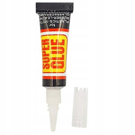 Cyanoakrylatlim Super Glue 3g – Stærk og Hurtig | Gennemsigtig | Til Metal, Plastik, Keramik