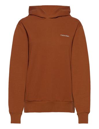Micro Logo Repreve Hoodie Hoodie Trøje Brun Calvin Klein